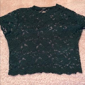 Lace see through top